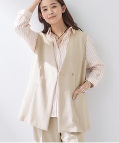 INDIVI / インディヴィ ベスト | 【洗える／多機能／SETUP可】こなれジレジャケット