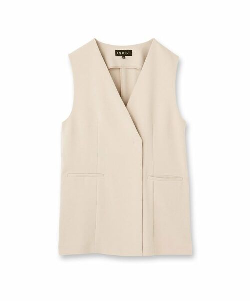 INDIVI / インディヴィ ベスト | 【洗える/多機能/SETUP可】こなれジレジャケット | 詳細1