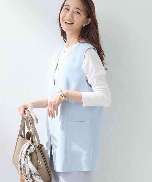 INDIVI / インディヴィ ベスト | 【洗える/多機能/SETUP可】こなれジレジャケット | 詳細11