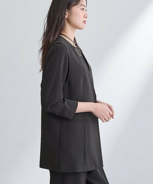 INDIVI / インディヴィ ベスト | 【洗える/多機能/SETUP可】こなれジレジャケット | 詳細3