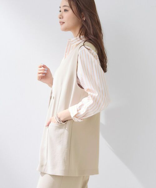 INDIVI / インディヴィ ベスト | 【洗える/多機能/SETUP可】こなれジレジャケット | 詳細6