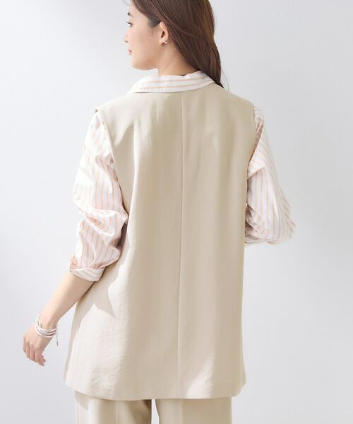 INDIVI / インディヴィ ベスト | 【洗える/多機能/SETUP可】こなれジレジャケット | 詳細7