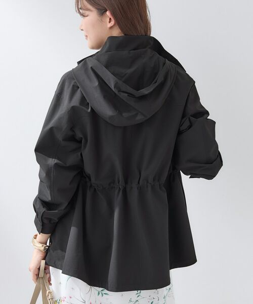 INDIVI / インディヴィ レザーブルゾン・ジャケット | 【撥水／フード取外し可】凹凸素材ブルゾン | 詳細11