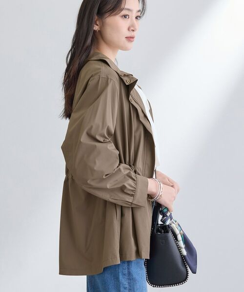 INDIVI / インディヴィ レザーブルゾン・ジャケット | 【撥水／フード取外し可】凹凸素材ブルゾン | 詳細18