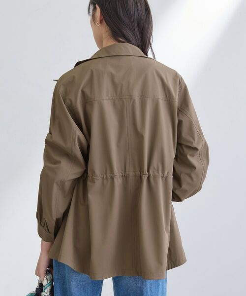 INDIVI / インディヴィ レザーブルゾン・ジャケット | 【撥水／フード取外し可】凹凸素材ブルゾン | 詳細19