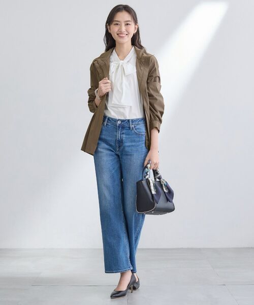 INDIVI / インディヴィ レザーブルゾン・ジャケット | 【撥水／フード取外し可】凹凸素材ブルゾン | 詳細21