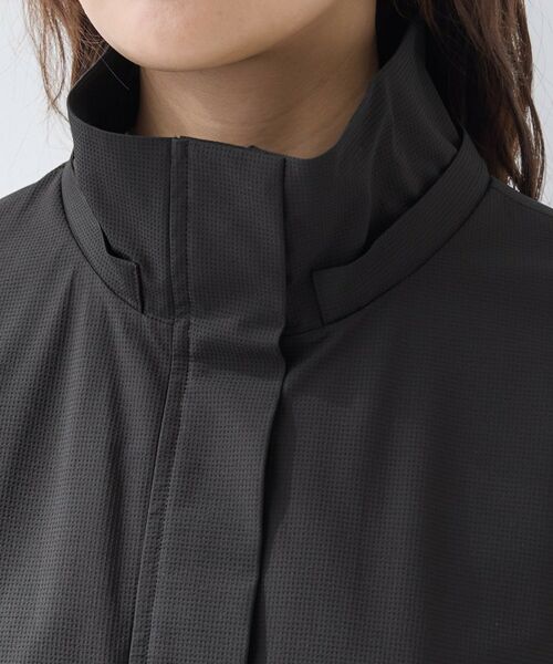 INDIVI / インディヴィ レザーブルゾン・ジャケット | 【撥水／フード取外し可】凹凸素材ブルゾン | 詳細29