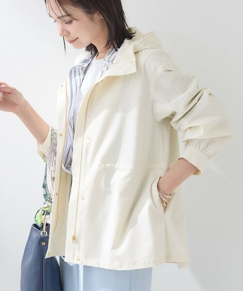 INDIVI / インディヴィ レザーブルゾン・ジャケット | 【撥水／フード取外し可】凹凸素材ブルゾン | 詳細3