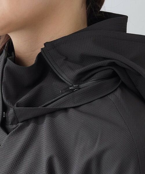 INDIVI / インディヴィ レザーブルゾン・ジャケット | 【撥水／フード取外し可】凹凸素材ブルゾン | 詳細30