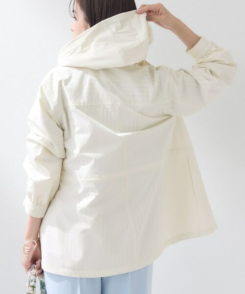 INDIVI / インディヴィ レザーブルゾン・ジャケット | 【撥水／フード取外し可】凹凸素材ブルゾン | 詳細4