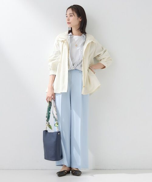 INDIVI / インディヴィ レザーブルゾン・ジャケット | 【撥水／フード取外し可】凹凸素材ブルゾン | 詳細7