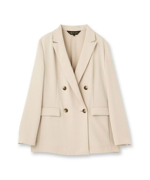 INDIVI / インディヴィ テーラードジャケット | 【洗える／多機能／SETUP可】こなれダブルジャケット | 詳細1