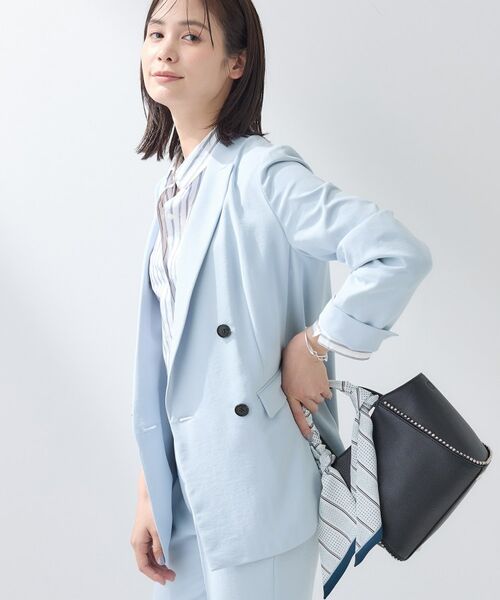 INDIVI / インディヴィ テーラードジャケット | 【洗える／多機能／SETUP可】こなれダブルジャケット | 詳細10