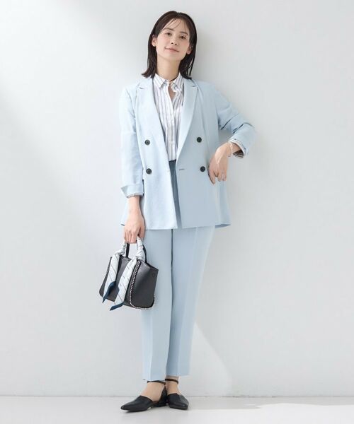 INDIVI / インディヴィ テーラードジャケット | 【洗える／多機能／SETUP可】こなれダブルジャケット | 詳細12