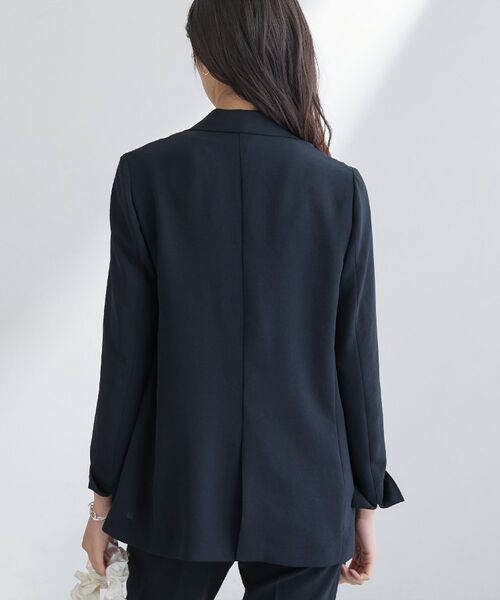 INDIVI / インディヴィ テーラードジャケット | 【洗える／多機能／SETUP可】こなれダブルジャケット | 詳細15