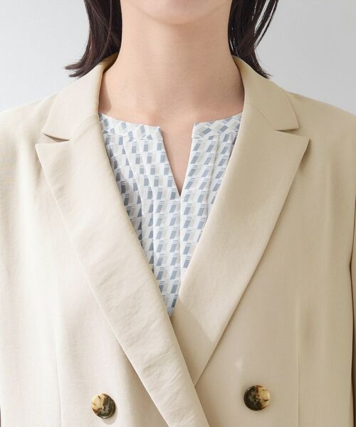 INDIVI / インディヴィ テーラードジャケット | 【洗える／多機能／SETUP可】こなれダブルジャケット | 詳細25