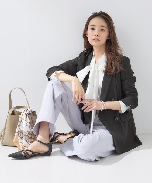 INDIVI / インディヴィ テーラードジャケット | 【洗える／多機能／SETUP可】こなれダブルジャケット | 詳細3