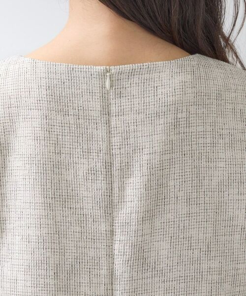 INDIVI / インディヴィ ミニ丈・ひざ丈ワンピース | 【軽量/セレモニー/SETUP可能】ストレッチツイードAラインワンピース | 詳細18