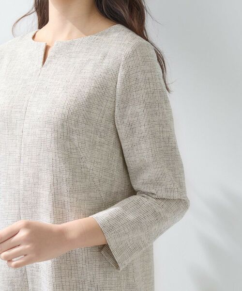 INDIVI / インディヴィ ミニ丈・ひざ丈ワンピース | 【軽量/セレモニー/SETUP可能】ストレッチツイードAラインワンピース | 詳細19