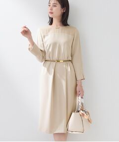 INDIVI / インディヴィ ミニ丈・ひざ丈ワンピース | 【洗える／SETUP可】こなれヨーク切り替えワンピース