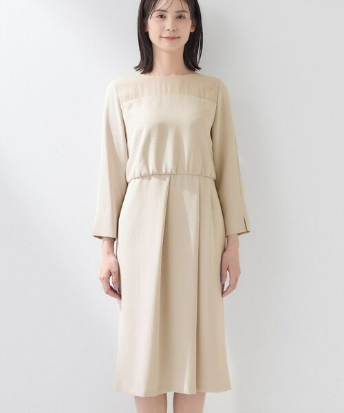 INDIVI / インディヴィ ミニ丈・ひざ丈ワンピース | 【洗える／SETUP可】こなれヨーク切り替えワンピース | 詳細10