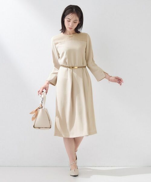 INDIVI / インディヴィ ミニ丈・ひざ丈ワンピース | 【洗える／SETUP可】こなれヨーク切り替えワンピース | 詳細3