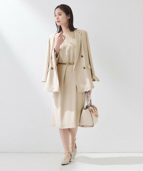 INDIVI / インディヴィ ミニ丈・ひざ丈ワンピース | 【洗える／SETUP可】こなれヨーク切り替えワンピース | 詳細4