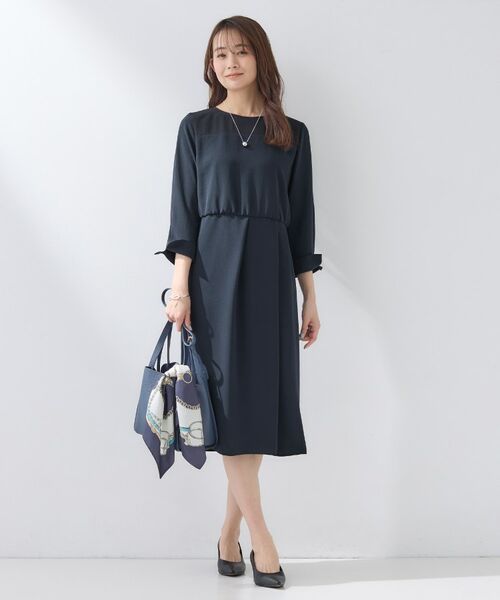 INDIVI / インディヴィ ミニ丈・ひざ丈ワンピース | 【洗える／SETUP可】こなれヨーク切り替えワンピース | 詳細6