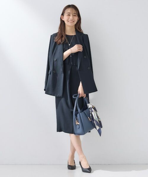 INDIVI / インディヴィ ミニ丈・ひざ丈ワンピース | 【洗える／SETUP可】こなれヨーク切り替えワンピース | 詳細7