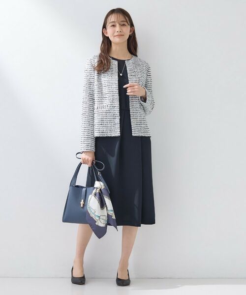 INDIVI / インディヴィ ミニ丈・ひざ丈ワンピース | 【洗える／SETUP可】こなれヨーク切り替えワンピース | 詳細8