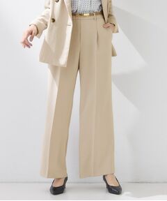 INDIVI / インディヴィ パンツ | 【洗える／UVケア／SETUP可】こなれワイドパンツ