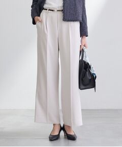 INDIVI / インディヴィ パンツ | 【洗える／UVケア／SETUP可】こなれワイドパンツ