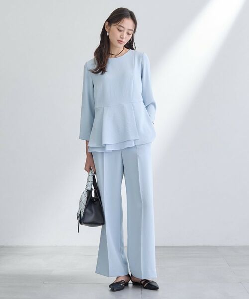 INDIVI / インディヴィ パンツ | 【洗える／UVケア／SETUP可】こなれワイドパンツ | 詳細12