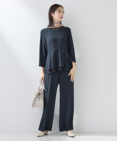 INDIVI / インディヴィ パンツ | 【洗える／UVケア／SETUP可】こなれワイドパンツ | 詳細16