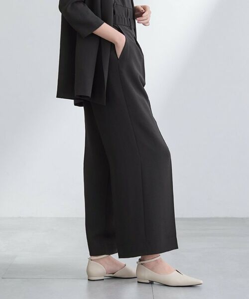 INDIVI / インディヴィ パンツ | 【洗える／UVケア／SETUP可】こなれワイドパンツ | 詳細2