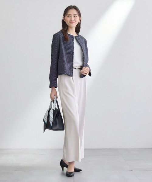 INDIVI / インディヴィ パンツ | 【洗える／UVケア／SETUP可】こなれワイドパンツ | 詳細20