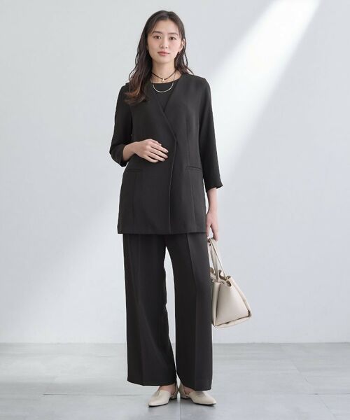 INDIVI / インディヴィ パンツ | 【洗える／UVケア／SETUP可】こなれワイドパンツ | 詳細3