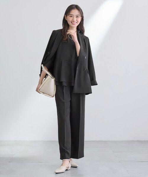 INDIVI / インディヴィ パンツ | 【洗える／UVケア／SETUP可】こなれワイドパンツ | 詳細4