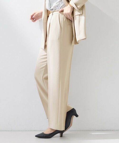 INDIVI / インディヴィ パンツ | 【洗える／UVケア／SETUP可】こなれワイドパンツ | 詳細6