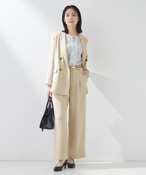 INDIVI / インディヴィ パンツ | 【洗える／UVケア／SETUP可】こなれワイドパンツ | 詳細8