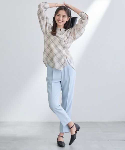 INDIVI / インディヴィ パンツ | 【洗える／UVケア／SETUP可】こなれテーパードパンツ | 詳細11