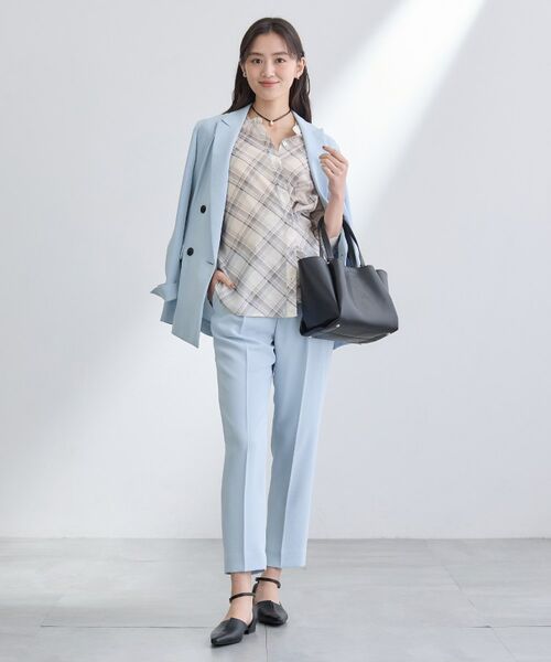 INDIVI / インディヴィ パンツ | 【洗える／UVケア／SETUP可】こなれテーパードパンツ | 詳細12