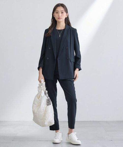 INDIVI / インディヴィ パンツ | 【洗える／UVケア／SETUP可】こなれテーパードパンツ | 詳細16