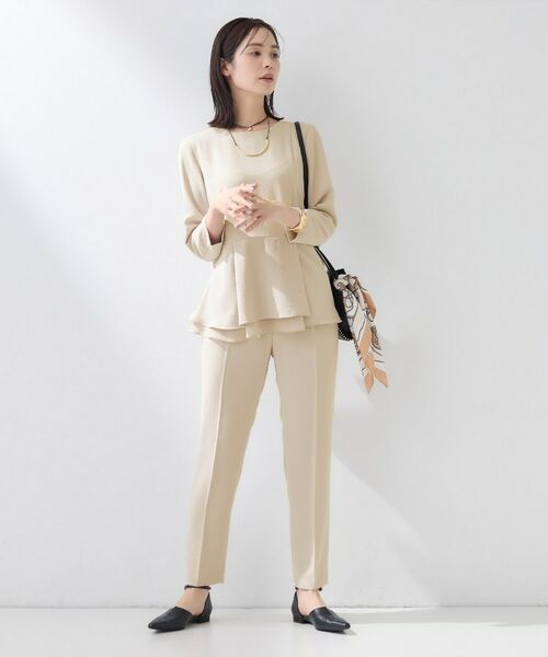 INDIVI / インディヴィ パンツ | 【洗える／UVケア／SETUP可】こなれテーパードパンツ | 詳細8