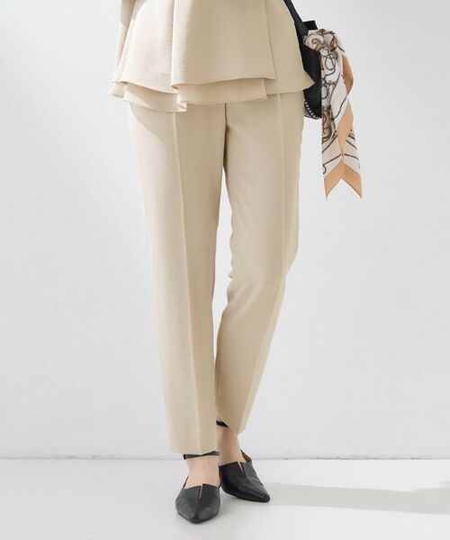 INDIVI / インディヴィ パンツ | 【洗える／UVケア／SETUP可】こなれテーパードパンツ（ベージュ(052)）
