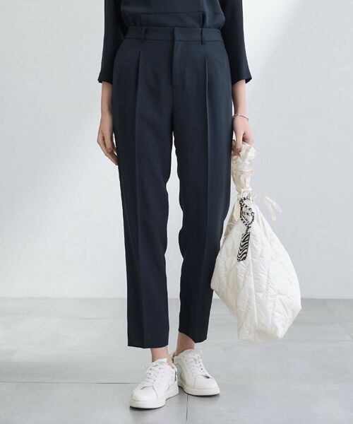 INDIVI / インディヴィ パンツ | 【洗える／UVケア／SETUP可】こなれテーパードパンツ（ネイビー(094)）