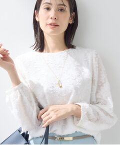 INDIVI / インディヴィ シャツ・ブラウス | 【華やか／大人シアー／セレモニー】カットフリンジブラウス