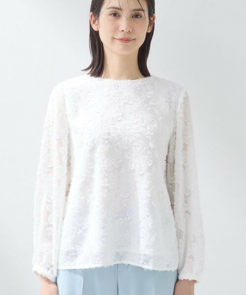 INDIVI / インディヴィ シャツ・ブラウス | 【華やか/大人シアー/セレモニー】カットフリンジブラウス | 詳細10