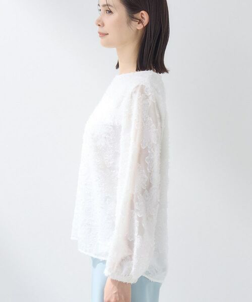 INDIVI / インディヴィ シャツ・ブラウス | 【華やか/大人シアー/セレモニー】カットフリンジブラウス | 詳細11