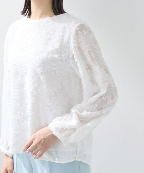 INDIVI / インディヴィ シャツ・ブラウス | 【華やか/大人シアー/セレモニー】カットフリンジブラウス | 詳細15